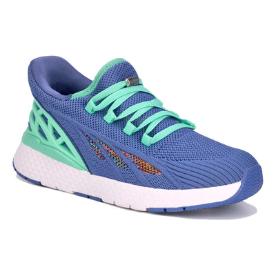 Drew Shoes Halo in Blue Mesh Combo - side view