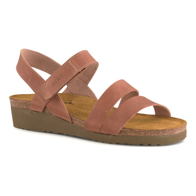 Naot Kayla in Latte Brown Leather - side view