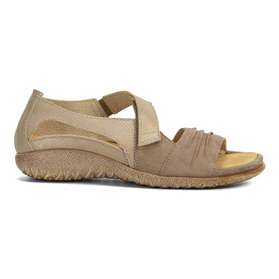 Naot Papaki in Stone Nub Beige - side view