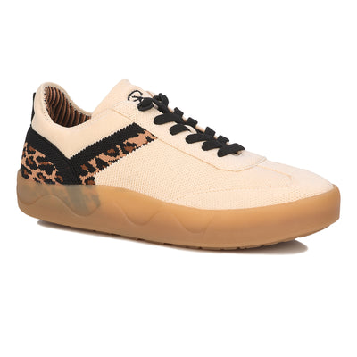 Cream Leopard Knit
