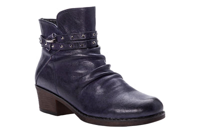 Propet Roxie in Navy - side view