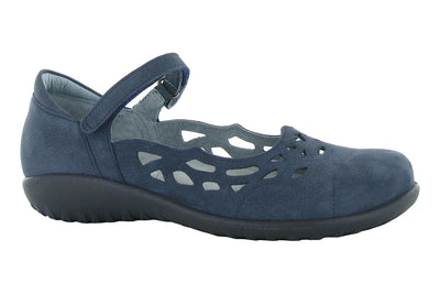 Naot Agathis in Navy Velvet Nubuck - side view