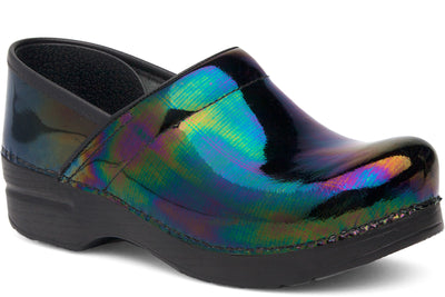 Dansko Pro in Petrol Patent - side view