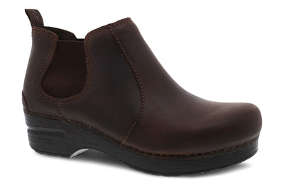 Dansko Frankie in Ant Brown Oiled - side view