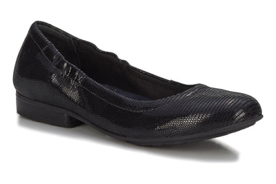 Black Patent Lizard