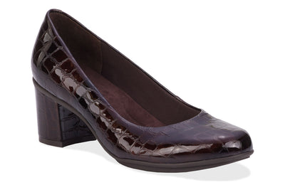 Brown Patent Croc