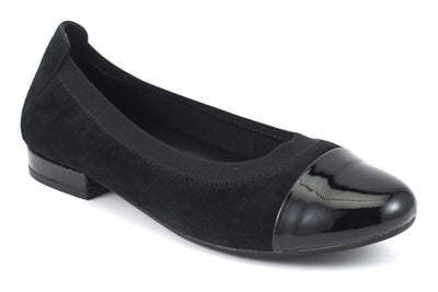 Black Suede-Patent