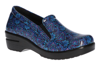 Navy Paisley Patent
