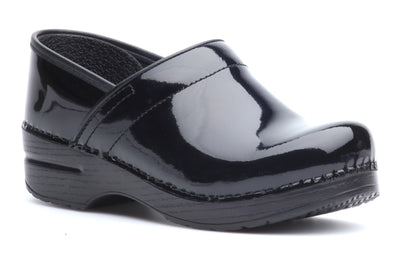 Dansko Pro in Black Patent - side view