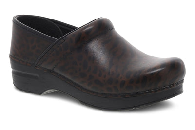Dansko Pro in Zebra Brush - side view