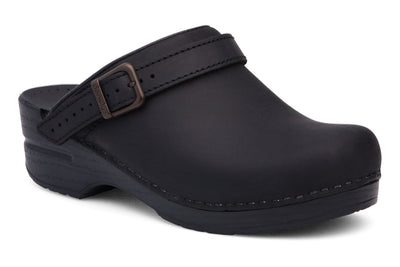 Dansko Ingrid in Black Oiled - side view