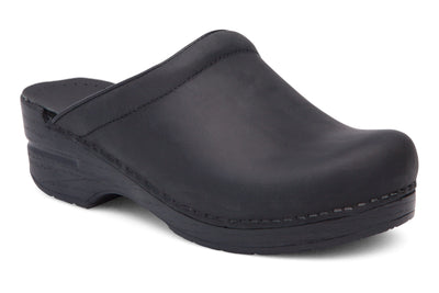 Dansko Sonja in Black Oiled - side view