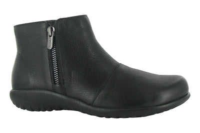 Naot Wanaka in Soft Black Leather - side view