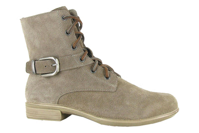 Naot Alize in Almond Suede - side view