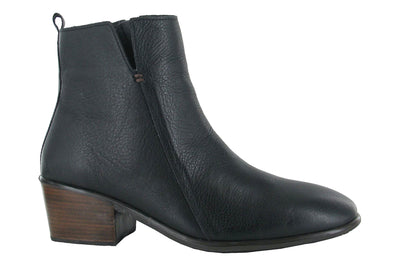 Naot Ethic in Soft Black Leather - side view