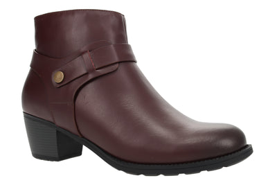 Propet Topaz in Burgundy - side view