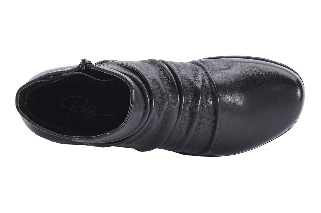 Ros Hommerson Esme W BRANDED BOOTS Black Leather Single Shoe