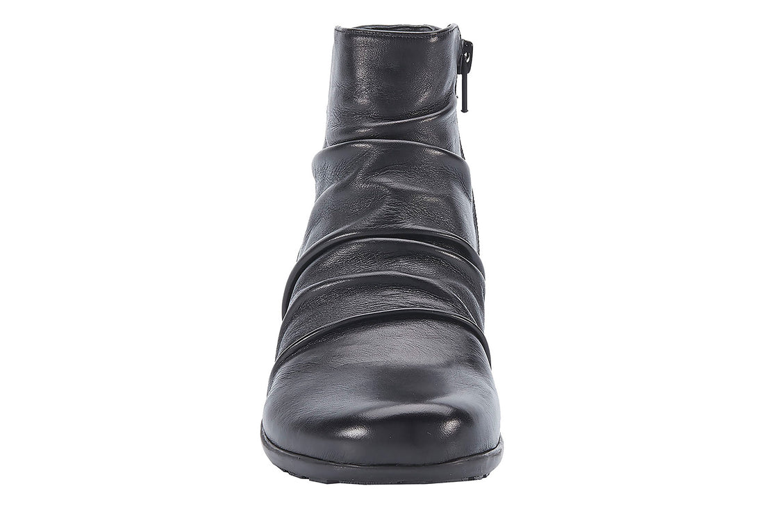 Ros Hommerson Esme W BRANDED BOOTS Black Leather Pair Front View