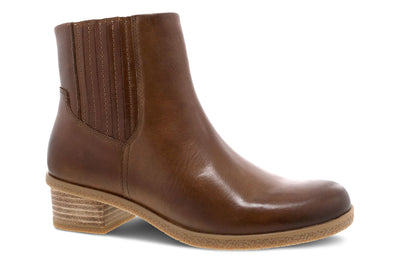Dansko Daisie in Tan Waterproof Burnished - side view