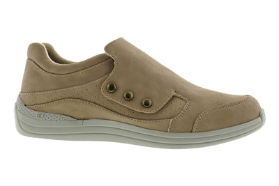 Drew Shoes Bouquet in Taupe Nubuck - side view