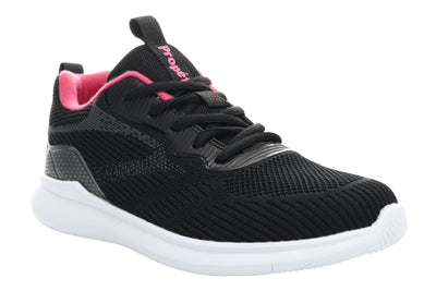 Propet Travelactiv Allay in Black Pink - side view