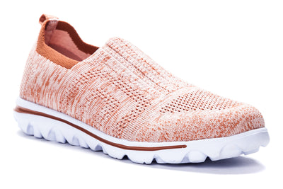 Propet Travelactiv Stretch in Rose - side view