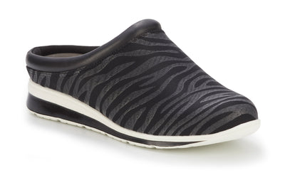 Walking Cradles Dana in Black Zebra Stretch Fabric - side view