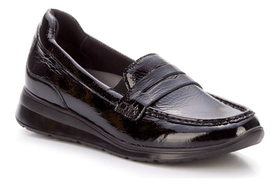 Black Crinkle Patent