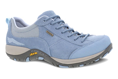 Dansko Paisley in Sky Burnished Suede - side view