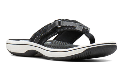 Clarks Breeze Sea in Black - side view