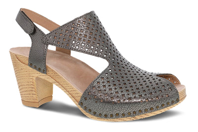 Dansko Teagan in Gunmetal Metallic - side view
