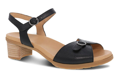 Dansko Tessie in Black Nappa - side view