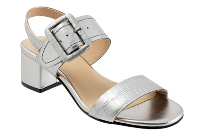 Trotters Laila in Pewter Met - side view