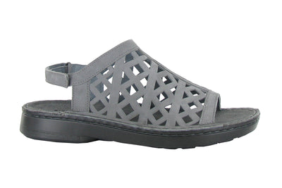 Naot Amadora in Smoke Gray Nubuck - side view