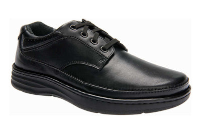 Drew Shoes Toledo in Black Calf - side view