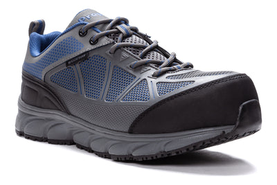 Propet Seeley II in Grey Blue - side view