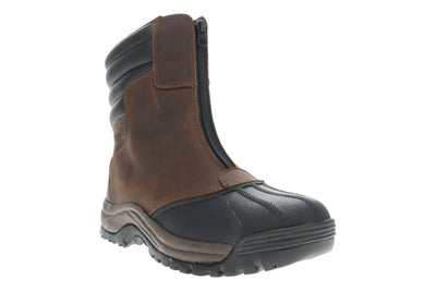 Propet Blizzard Tall Zip in Brown Black - side view