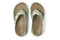 slip-on leather sandals White