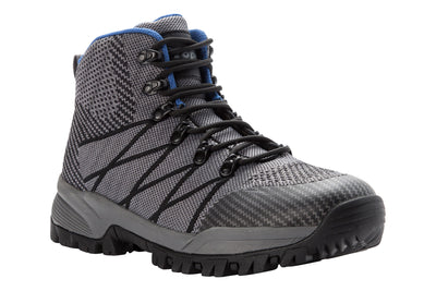 Propet Traverse in Black-Dark Grey - side view