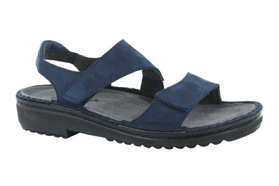 Naot Enid in Navy Velvet Nubuck - side view