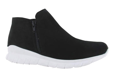 Naot Zodiac in Black Velvet Nubuck - side view
