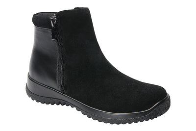 Drew Shoes Kool in Black - side view
