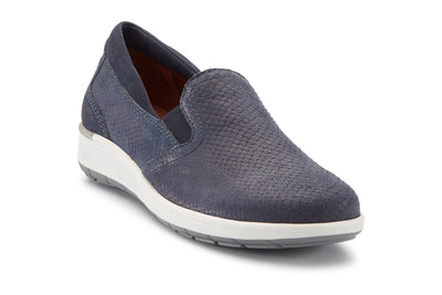 Walking Cradles Orleans in Navy Matt Snake - side view