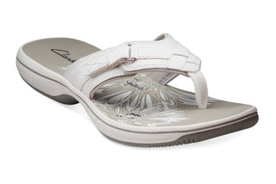 Clarks Breeze Sea in White - side view